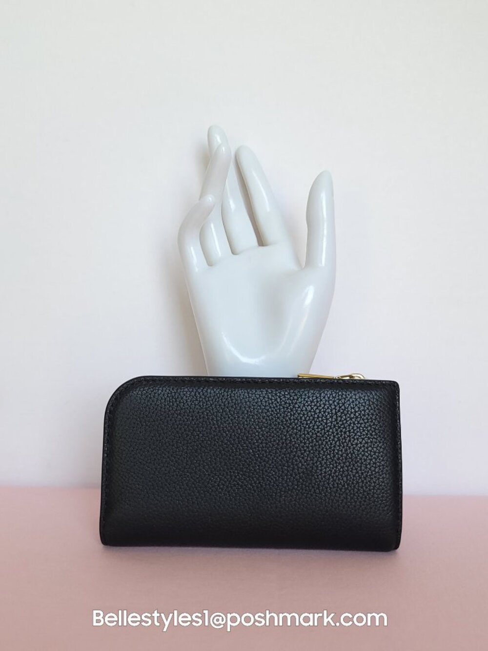 KATE SPADE Devin Pebbled Leather Small Bifold Wallet-Black color⭐ - Picture 8 of 16